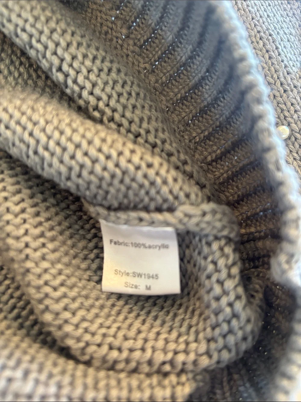Elan Gray Pearl-Accent Off-Shoulder Sweater